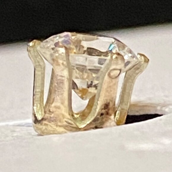 5mm x 5mm Sterling Silver 925 CZ Stud Earrings 6-Prong Setting Vintage Style Jew - Picture 6 of 12